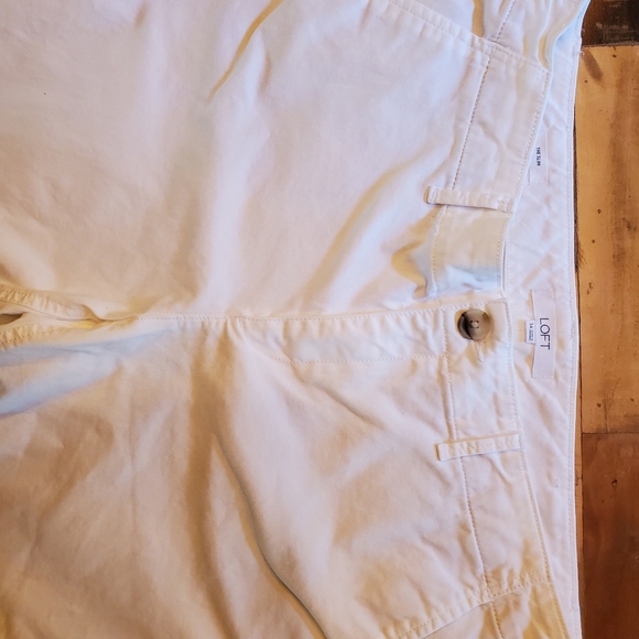 Women's Loft Cropped Cotton Chino Pants - Picture 2 of 2